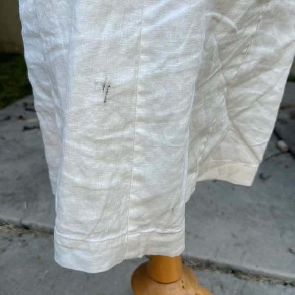 Gorgeous Tahari Tailored White Linen Dress - Picture 6 of 7